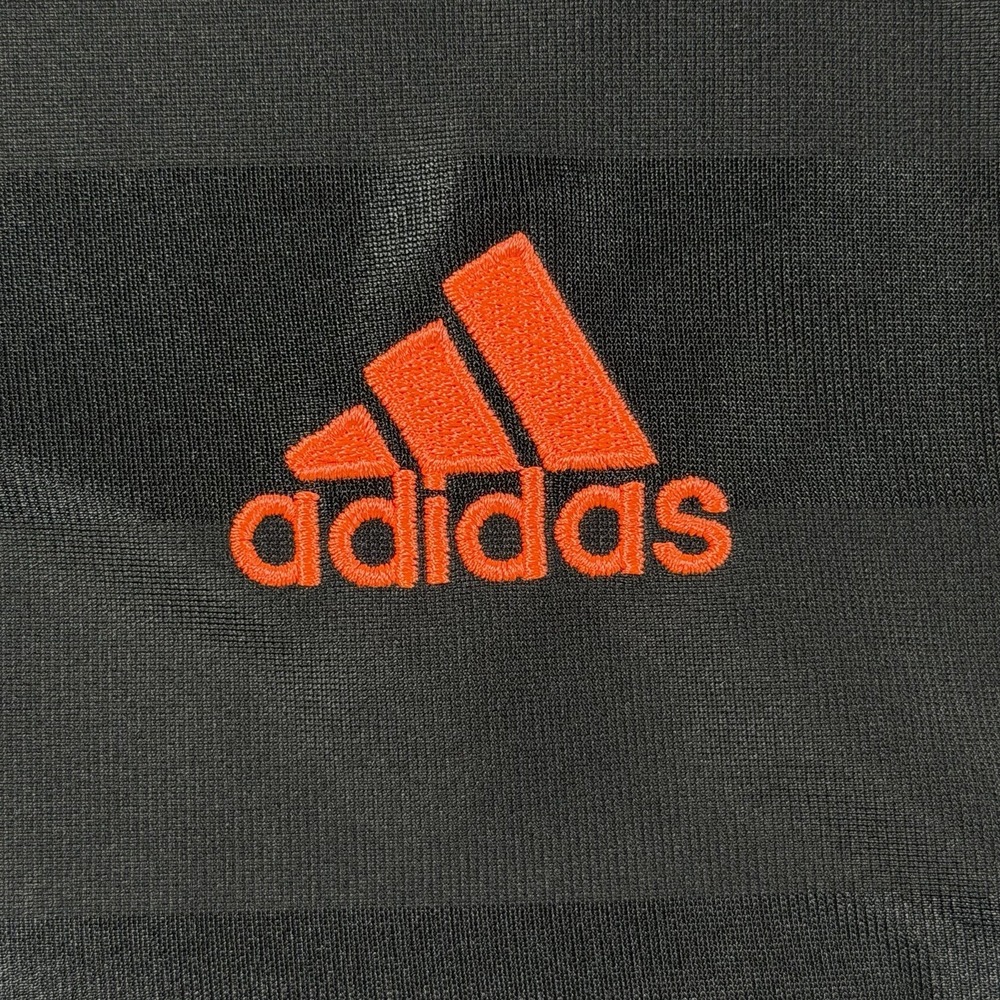 Adidas Climalite Goalkeeper Jersey Mens Large Black Orange Padded Elbows L/S - Picture 4 of 10